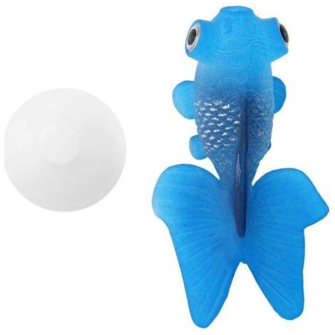 Aquarium Decoration Funny Artificial Silicone Small Fish Fish Tank Ornament Blue Goldfish (1/5)