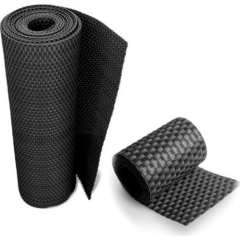 Rattanscreen - Pannello Privacy Frangivista E Recinzione Di Protezione/Copertura Per Balcone E Giardino - Nero, 90X500Cm