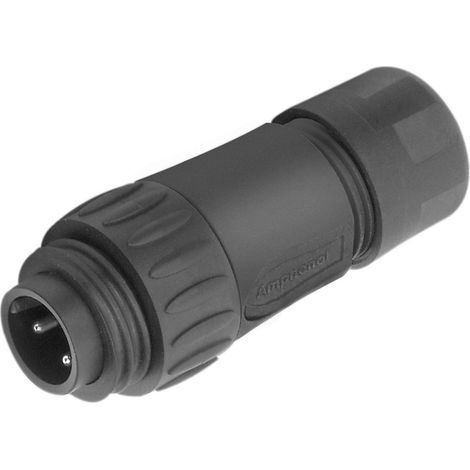 Amphenol C016 30H006 110 12 Rundstecker Stecker, gerade Gesamtpolzahl: 6 + PE Serie (Rundsteckverbin