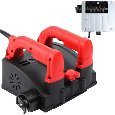 Concrete Mill 1200W Roller Mill Renovation Milling Cutter Cleaning Milling Cutter Electric Wall Planer Concrete Milling Cutter Renovation Mill Wall Mill 4000 Rr (1/5)