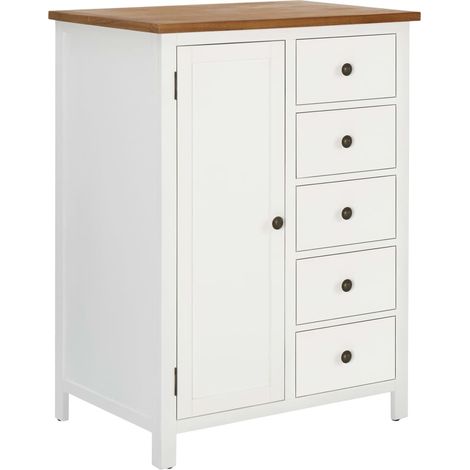 Furniture Limited - Armario de madera maciza de roble 76x52x105 (1/5)