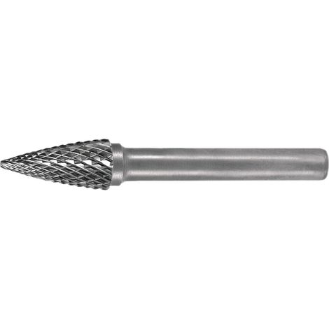 Fresa rotativa SPG D.6mm Longitud cabeza 18mm Vástago D.6mm HM Dentado Cruzado TECWERK (1/2)