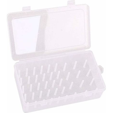 Sewing Machine Bobbin Storage Box for Embroidery Thread, Thread Bobbins, and Sewing Machine Thread Storage Box with 42 Slots for Thread Bobbins and Needles (1/5)