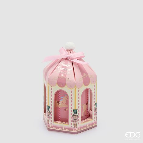 EDG Enzo De Gasperi Candela Profumata Giostra Carosello Cardamom Snaps H9 Ø8 cm – Decorazione di Natale (1/2)