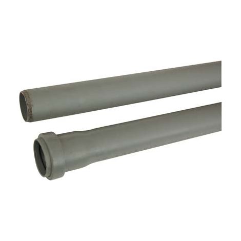 TUBO SCARICO IDRICO AD INNESTO 1 BICCHIERE - PP GRIGIO MM 90 CM 100- 2 pezzi