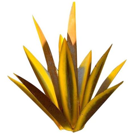 1 piece Agave Tequila Statue 35 cm, weather-resistant metal sculpture for outdoor garden, patio and backyard decoration