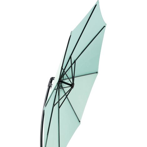 Sonnenschirm Ampelschirm neigbar 10FT Stahl Hellgrün HAVRYA (1/4)