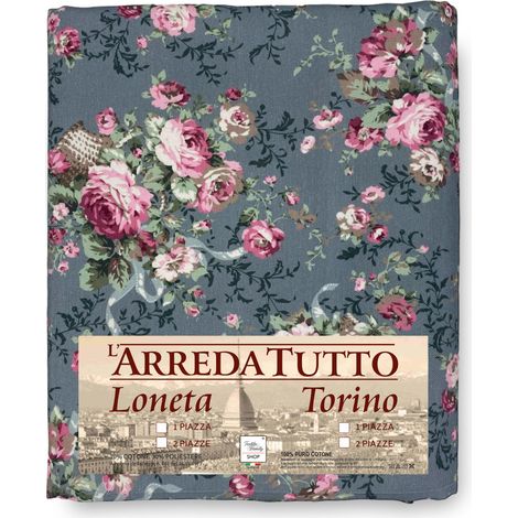 TELO ARREDO copritutto GRAN FOULARD COPRILETTO copridivano TESSUTO LONETA Sanderson Old British 1 PIAZZA