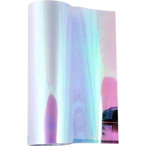 Film autocollant en vinyle pour phare de voiture - 30 x 120 cm - Couleur caméléon transparente (1/5)