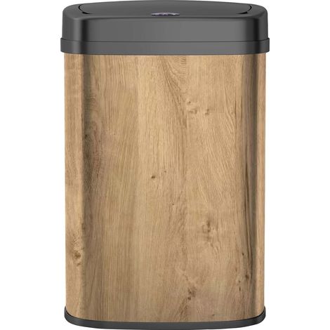 Poubelle de cuisine automatique MAJESTIC Bois Acier inoxydable 58 L