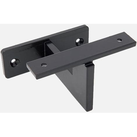 Kordo – Support de main courante murale en aluminium noir – Pour usage extérieur – Fixation murale robuste – Garantie 2 ans