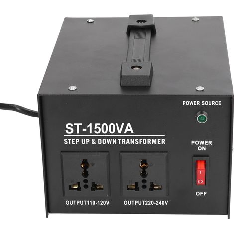 Transformateur secteur à protection multiple, régulateur de tension, alimentation 1500 W, prise UE (1/5)