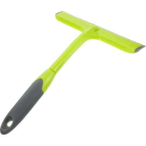 Raclette à Verre en Silicone Vert pour Vitres et Miroirs  Évacuation Rapide de L’eau, Design Ergonomique, Résiste à Chaleur, pour Surfaces Lisses (1/5)