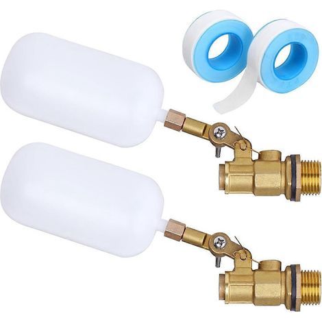 Lot de 2 flotteurs à eau de 1/2 pouce, flotteur à bille en laiton (1/5)