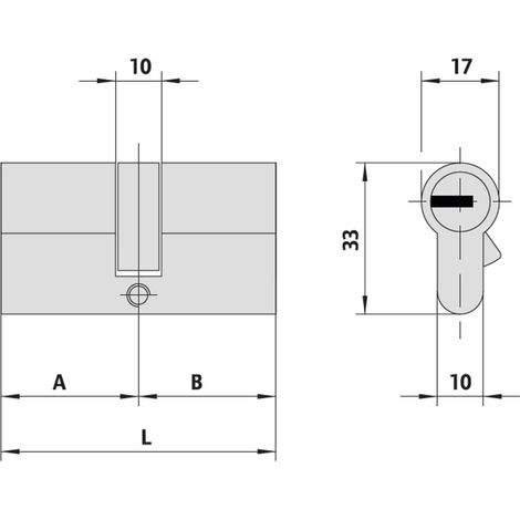Cilindro Seguridad Asix P8 30X30Mm Lev.Lg D.Embr. Lat Lat Cisa 1.