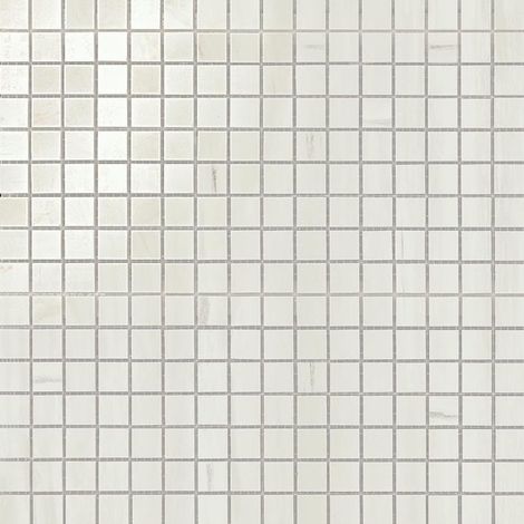 Mosaïque effet Marbre Blanc Dolomite 1,7x1,7 cm Quadra 30x30x0,95 cm Brillant Marvillo - Sol et mur intérieur (vendu par carton de 0,9 m²) - RO'MA CARRELAGE