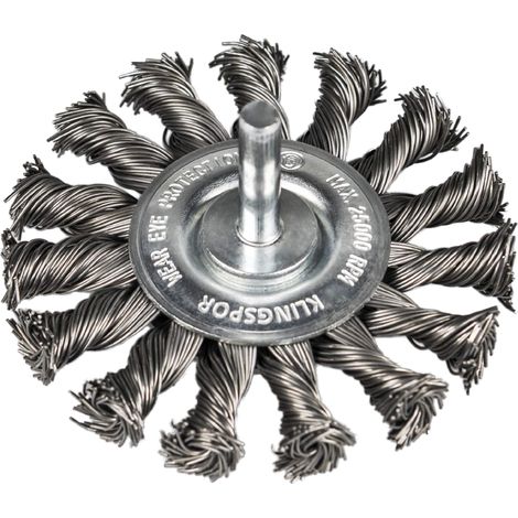 K.szczotka tarczowa 75mm trzpień brs600z drut skręcany