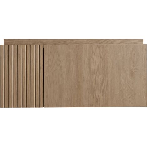 Badezimmerschrank 76 cm Hängend – Sperrholz, Vormontiert, Heidelberg-Eiche (1/5)