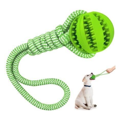 Jouet Balle pour Chien, Chien Jouet Balle en Caoutchouc Nettoyer Les Dents, Chien Balle À Mâcher en Caoutchouc Balle en Caoutchouc (1/4)
