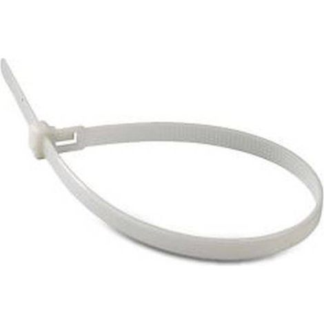 Colliers Électricien Lot de 100 - 2,5 x 160 mm - Blanc - Résistants et Pratiques - D-Work
