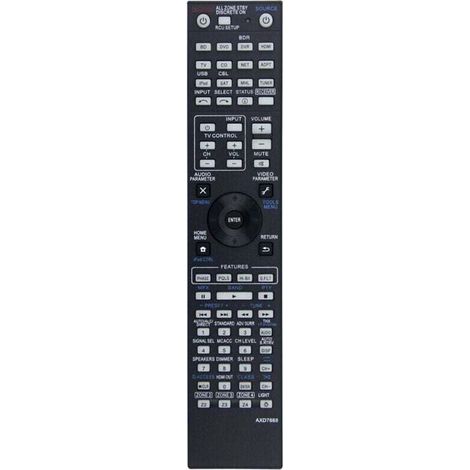Télécommande de remplacement AXD7668 pour récepteur AV VSX-1123-K AXD7596 AXD7305 AXD7691 AXD7725 SC-57 SC-55 LX58 A/V (1/4)