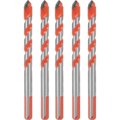 Lot de 5 forets multifonctions en carbure avec poignée triangulaire pour ouverture de trou (1/5)