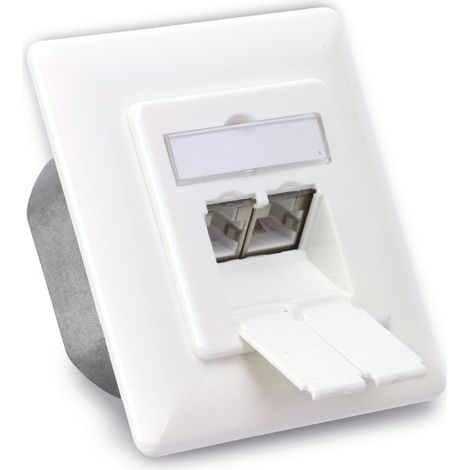 LOGILINK CAT.6a Datendose UP, reinweiß (1/3)