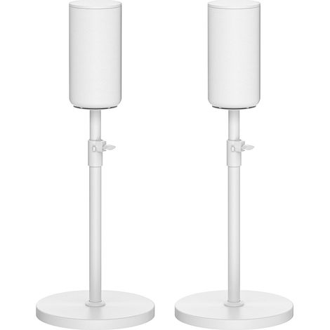 Paire de supports d'enceintes de sol réglables en hauteur - Support de haut-parleur surround robuste avec gestion des câbles (support uniquement) (1/5)