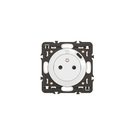 Legrand – Prise de courant USB Type-C encastrée 250V 16A – 1 poste – Prise 2P+T – Pour intérieur – Gamme Céliane (1/5)