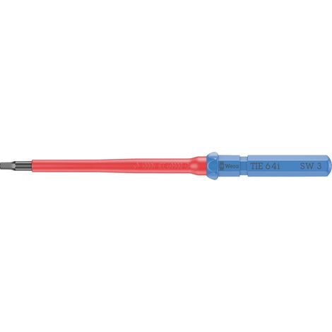 WERA KRAFTFORM KOMPAKT VDE 64 I 3,0 X 157 MM TIE POUR ÉLECTRICIEN 6 PANS INTÉRIEURS LAME INTERCHANGEABLE 3.0 MM 05006519001 (1/5)