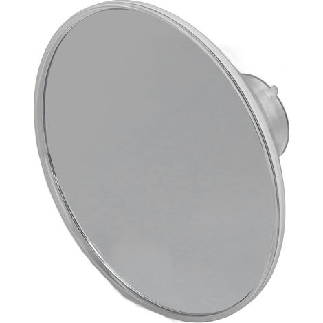 Petit miroir grossissant portable et multifonctionnel, avec ventouses pour un maquillage précis. Blanc, grossissement x7. (1/5)