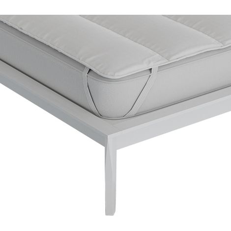 Topper Trapuntato Correttore Materasso Made In Italy Anallergico Bianco - Matrimoniale 160x195cm (1/4)
