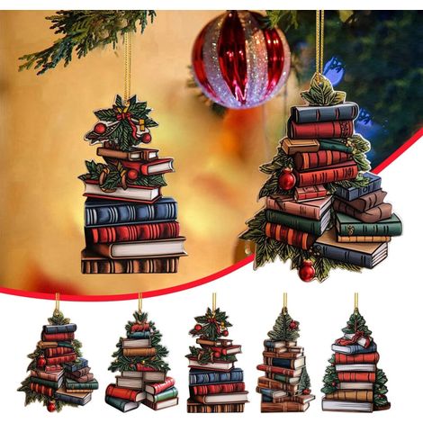 Adatto per i saldi di Jacenvly "The Nightmare Before Christmas", ciondolo in acrilico monopezzo, perfetto per alberi di Natale, amanti dei libri e decorazioni per lo specchietto retrovisore interno de