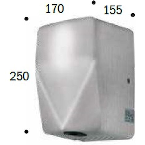 SCELTO DA DESIVERO Asciugamani elettr.inox satinato 230v codice prod: DSV16605