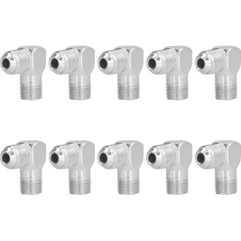 10 pièces coude en fer 1/4 14mm blanc Durable stockage à long terme pompe à Air accessoires pour compresseur (Version régulière) (1/5)