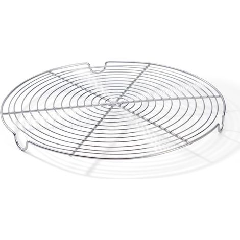 1 Grille Ronde Inox 3 Pieds Diamètre 28 Cm Hauteur 3 Cm Pour Refroidir Pâtisseries Four