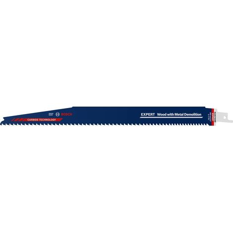 Bosch Accessories 2608900401 EXPERT « Wood with Metal Demolition » S 1267 lame de scie sabre XHM, 1 pièce Longueur lame de scie 300 mm 1 pc(s) Y630592 (1/10)