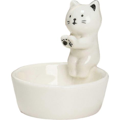 Bougeoir animal en céramique, support pour bougie, joli bougeoir animal pour anniversaire, fête à la maison, célébrations, fêtes-Cat Shape