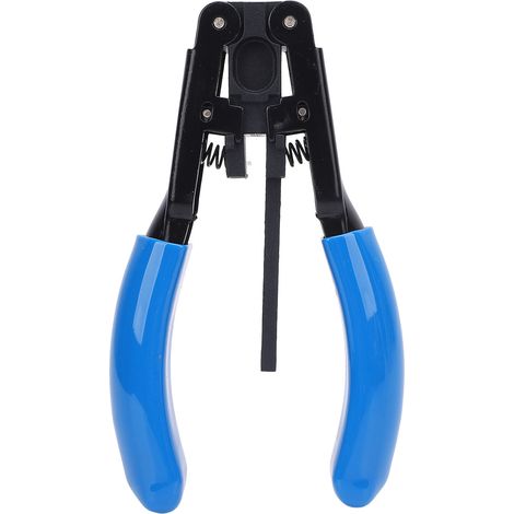 Ortviai Pince à dénuder les fibres optiques 2,1 x 1,6 mm pour câbles à 1-2 brins – acier + PVC, poignées antidérapantes (1/5)