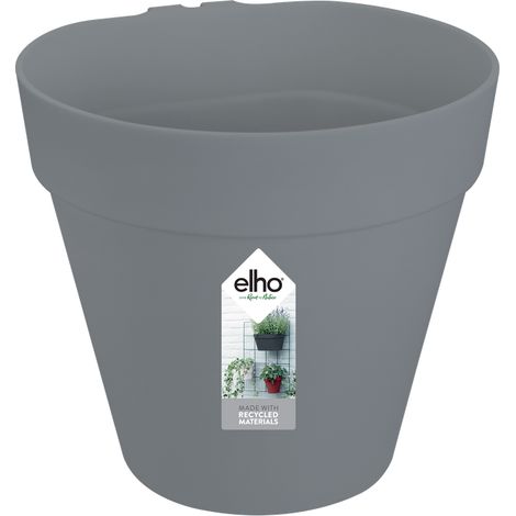 Elho Loft Urban Green Wall Single 15 Anthracite Vaso Rotondo (1/3)