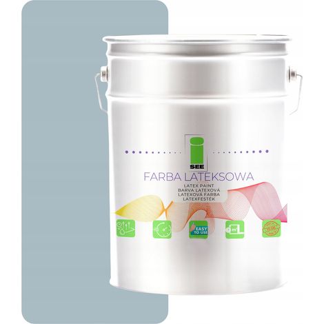 Latex-Wandfarbe, Grauton, 5 Liter, direkt vom Hersteller