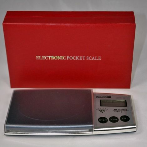 TRADE SHOP - Bilancia Digitale Di Precisione Display Lcd Da 0,1g A 500g Bilancino Pesa Oro -