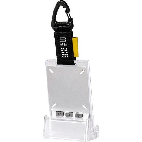 Carte magique Monicar - Badge électronique NFC Bluetooth Smart - Badge numérique personnalisable - Écran GIF - Anime tendance - Argent (1/5)