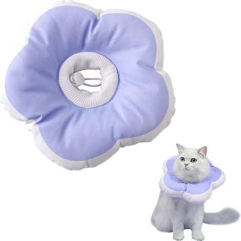 Collerette souple rembourrée pour chaton, collier de récupération anti-morsure confortable avec cordon réglable pour petit animal (1/5)