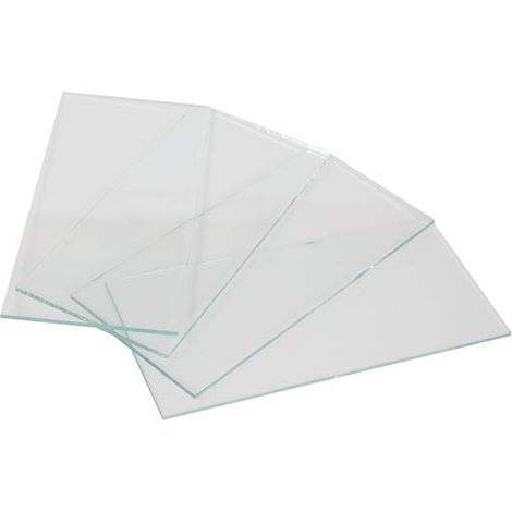Casco per saldatura in vetro 108 x 50 mm - trasparente