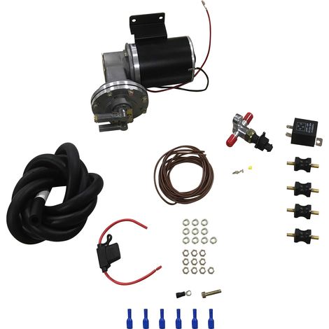 Electric Vacuum Pump Kit for Brake Booster 12 Volt 18" - 22" w/Vacuum Hose