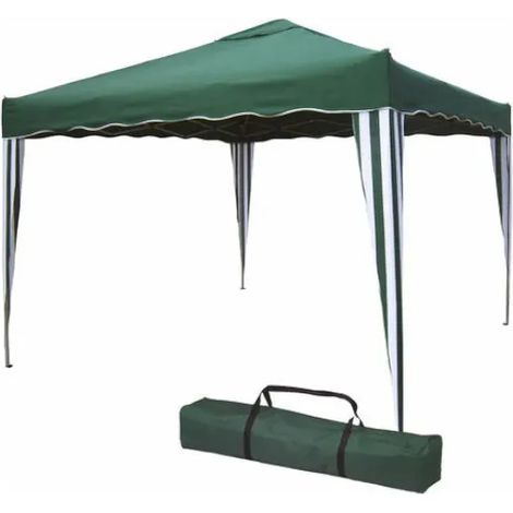 Gazebo extérieur pliant vert camel 3x3 structure en acier (1/3)