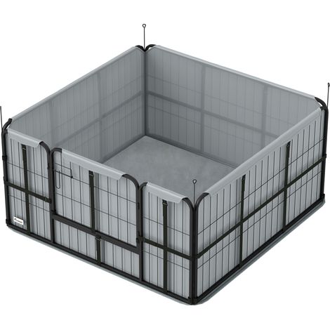 Steel Dog Whelping Box Washable Whelping Pad, Wind-Resistant Cloth, for Small, Medium Dogs, 122 x 122 x 60cm (1/5)