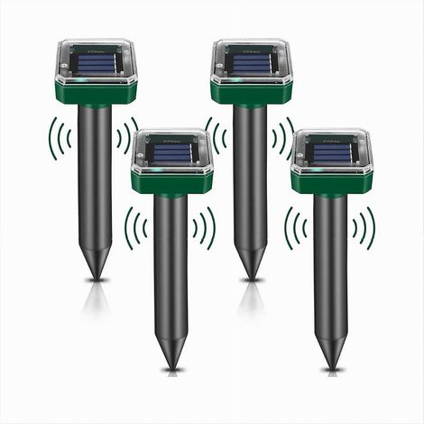 Trade Shop - WASSERDICHTES QUADRATISCHES SOLARLEUCHTENSET MIT ULTRASCHALL-UNGEHENSABWEHR -