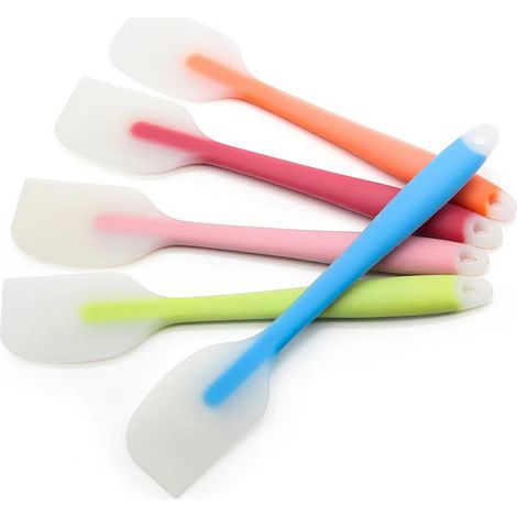 Spatola in silicone, strumento di cottura antiaderente portatile, resistente al calore e traslucido integrato (1/4)
